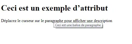 HTML exemple d’attribut