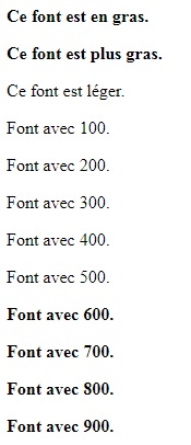 CSS - font-weight